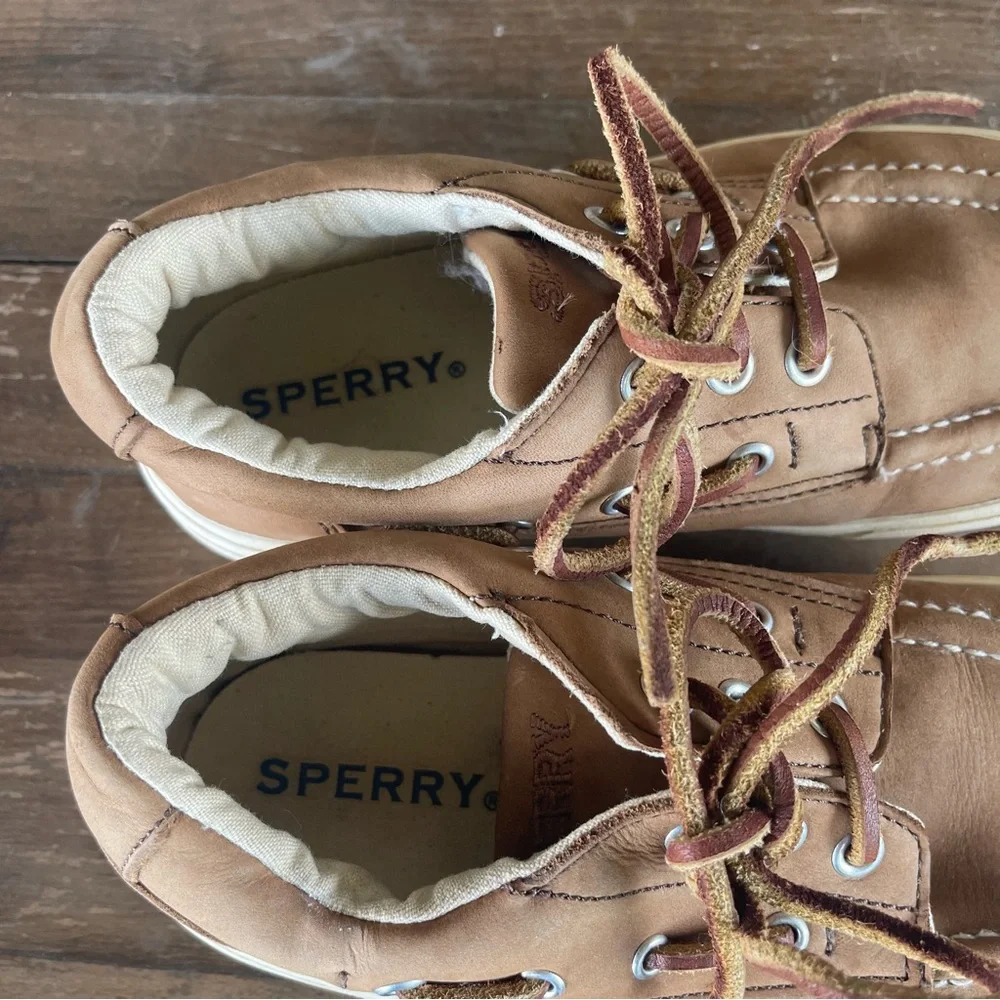 Boys Size 13 Sperry Shoes Brown Leather‎ Boat Shoes sb3